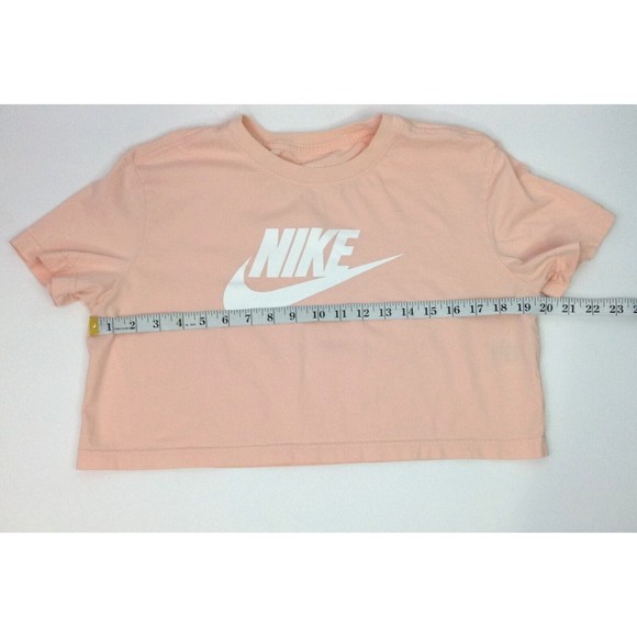 Nike Shirt Crop Top Short Sleeve Tee Cropped Adult Size S - Picture 5 of 8